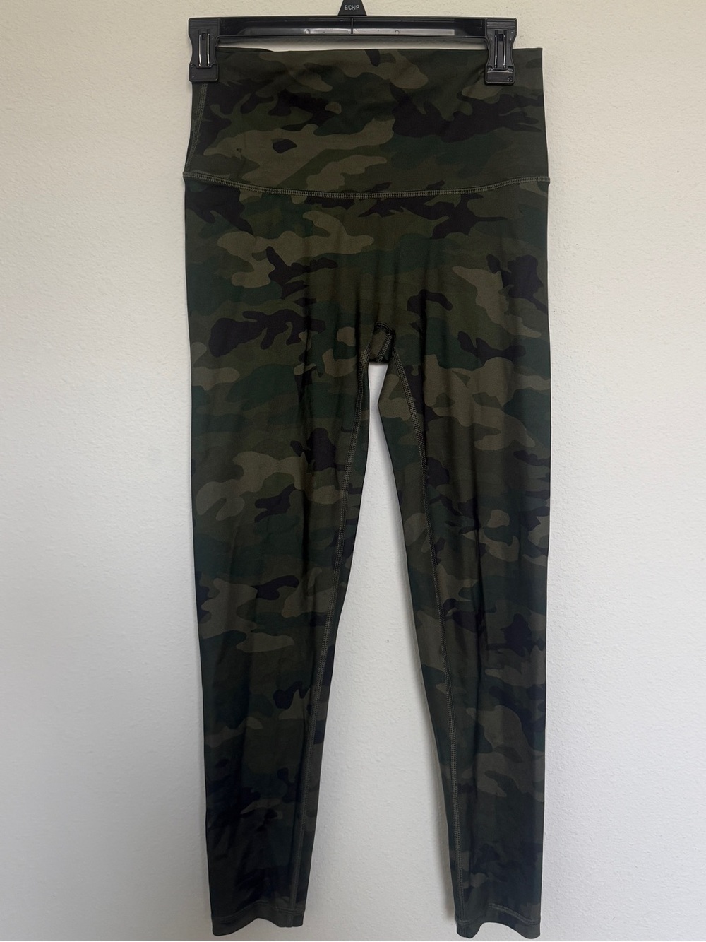 Kids High-Waist Camo Leggings in Green